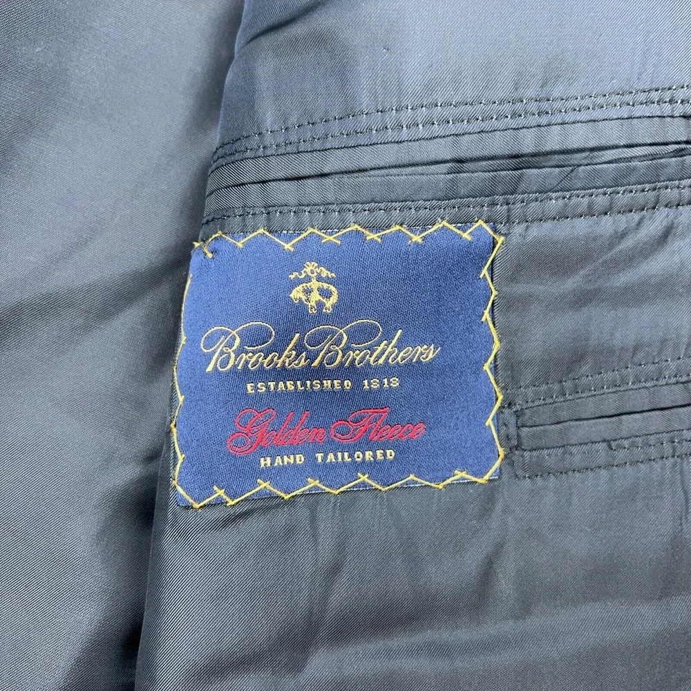Brooks Brothers Golden Fleece Blazer Men 48R Gray Pinstripe Sport Coat Jacket US